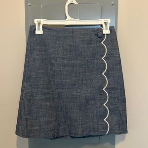 J crew scalloped skirt